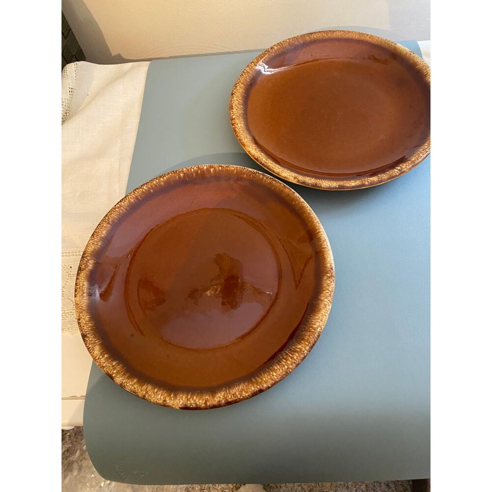 Vintage Hull Pottery Dinner Plates Set of 2
